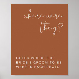 CORIANDER Boho Terracotta, wo sie unterschrieben h Poster