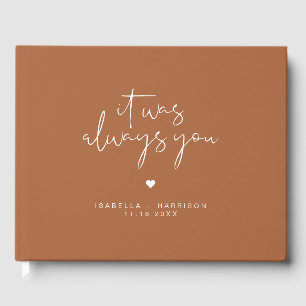 CORIANDER Burnt Orange Terracotta Hochzeit Gästebuch