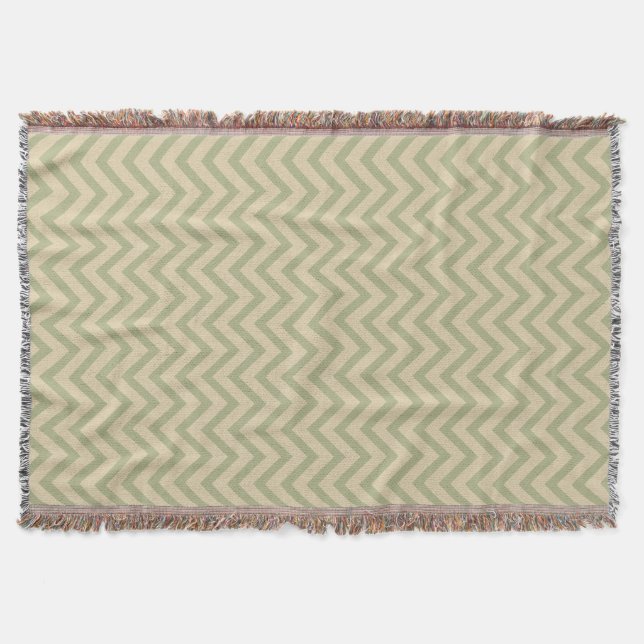 Coriander Spice Moods Chevrons Decke (Vorderseite)