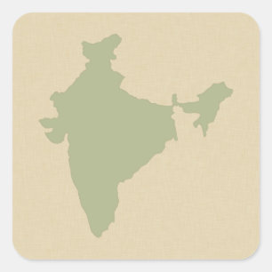 Coriander Spice Moods Indien Quadratischer Aufkleber