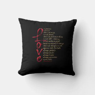 Corinthians Bibelvers Liebe ist geduldig Liebe ist Kissen
