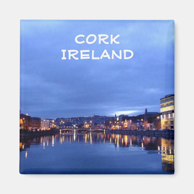 Cork at Night, Irland Magnet (Vorne)