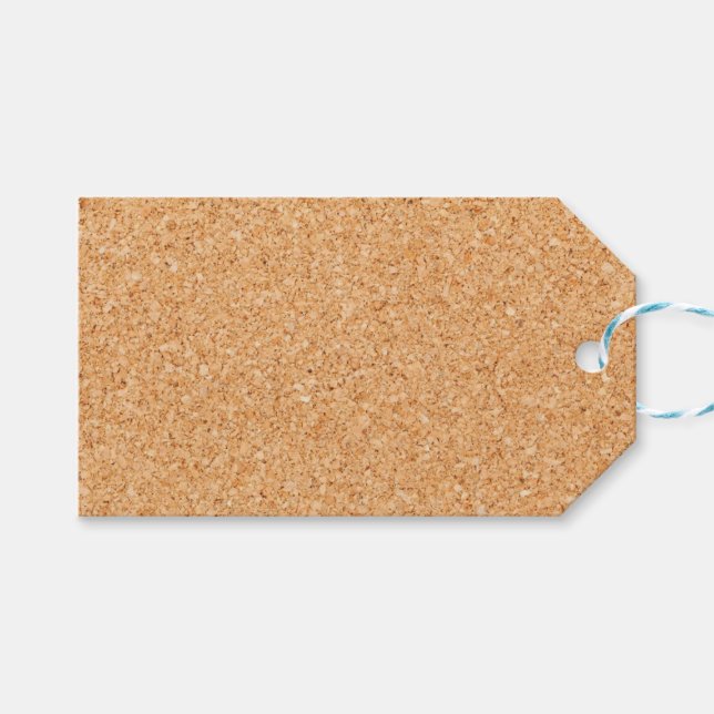 Cork Board Geschenkanhänger (Vorderseite (Horizontal))