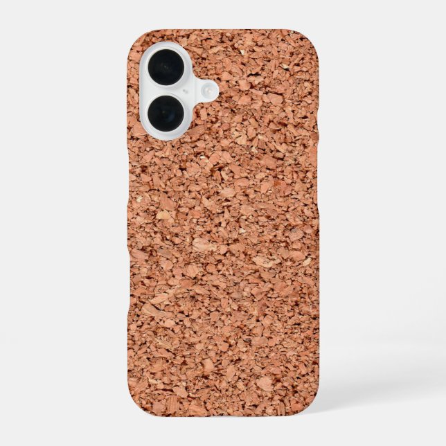 Cork Board iPhone 16 Hülle (Rückseite)