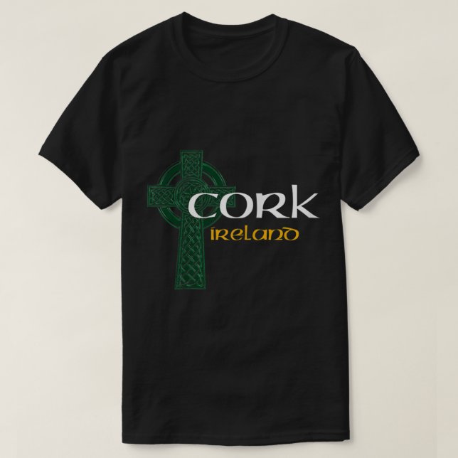 Cork Ireland Landkreis Celtic Gaelic Football and  T-Shirt (Design vorne)