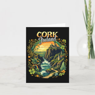 Cork Ireland Vacation Trip Travel Irish Souvenir Karte