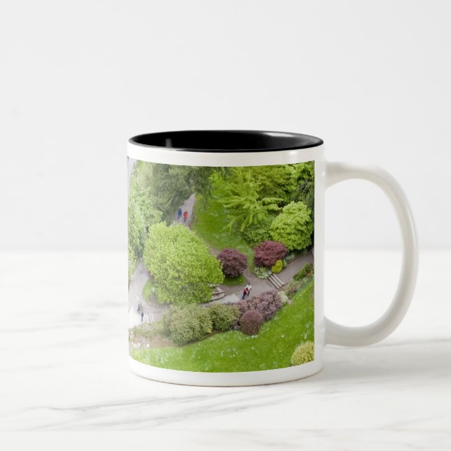 Cork, Irland. Das berüchtigte Schloss Blarney Zweifarbige Tasse (Rechts)
