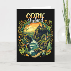Cork Irland Urlaub Reise Reise Irische Souvenir Karte