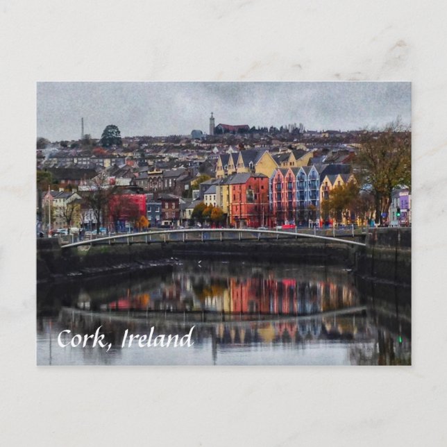 Cork Irlande, couleurs en hiver Carte postale (Devant)