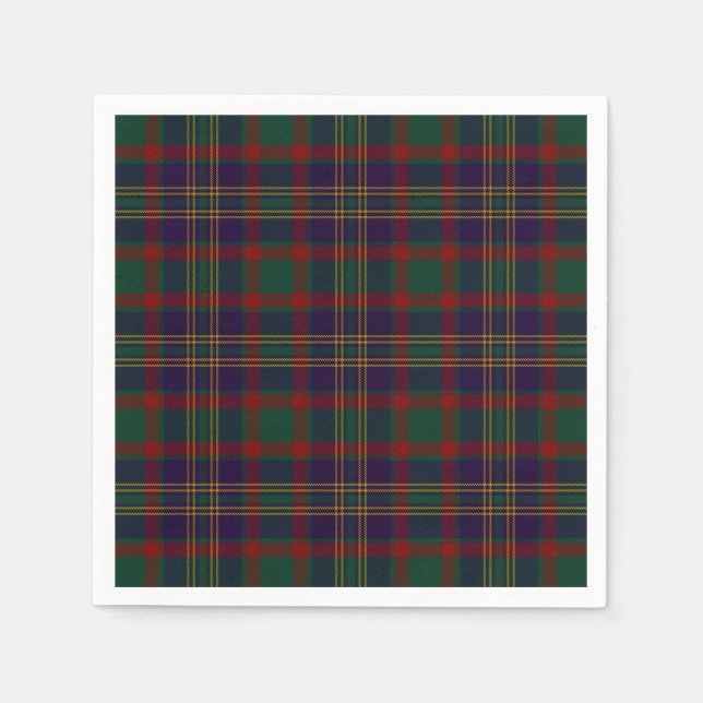 Cork Landkreis Irish Tartan Serviette (Vorderseite)