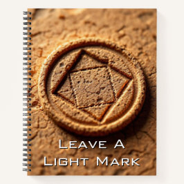 Cork Stamp Impression | Organic Geometric Seal Notizbuch