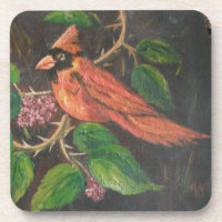Cork Untersetzer Set Ann Hayes Painting Kardinal