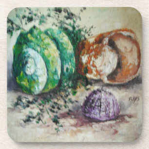 Cork Untersetzer Set Ann Hayes Painting Muscheln