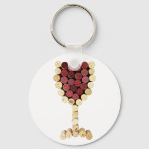 Cork Wine Glass Schlüsselanhänger