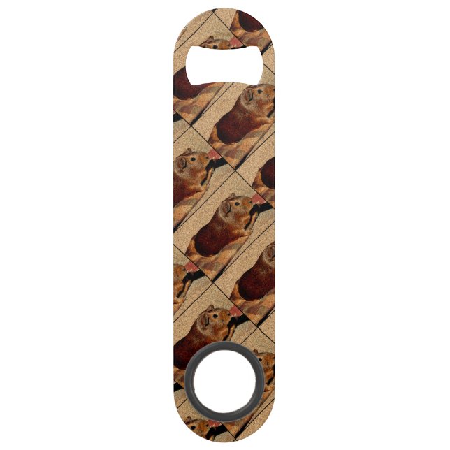 Corkboard Blick-Meerschweinchen Speed Flaschenöffner (Vorderseite)