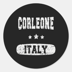 Corleone Italien Runder Aufkleber