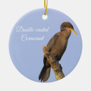 Cormorant Bird-Ornament Keramik Ornament