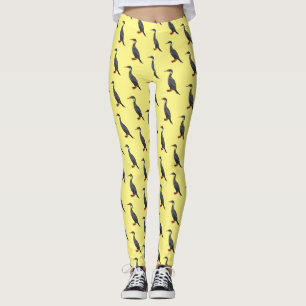 Cormoranvogel-Cartoon-Abbildung Leggings