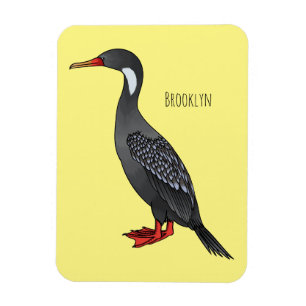 Cormoranvogel-Cartoon-Abbildung Magnet