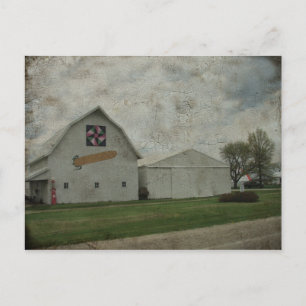 Corn Barn Crackle Postkarte