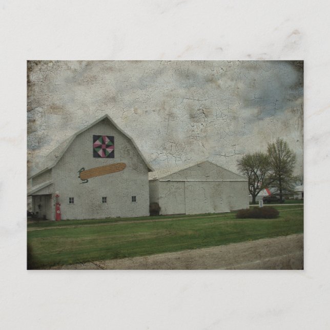 Corn Barn Crackle Postkarte (Vorderseite)