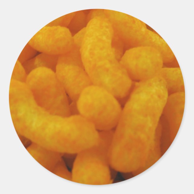 Corn Curls Runder Aufkleber (Vorderseite)