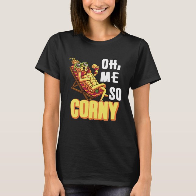 Corn Farmer Funny Farming Tractor Country Life T-Shirt (Vorderseite)