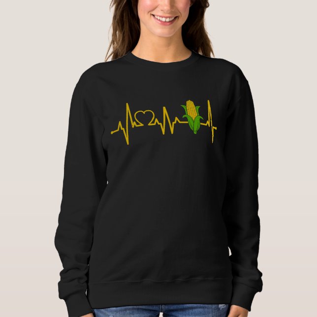 Corn Heartbeat Famer Corns Farming Sweatshirt (Vorderseite)