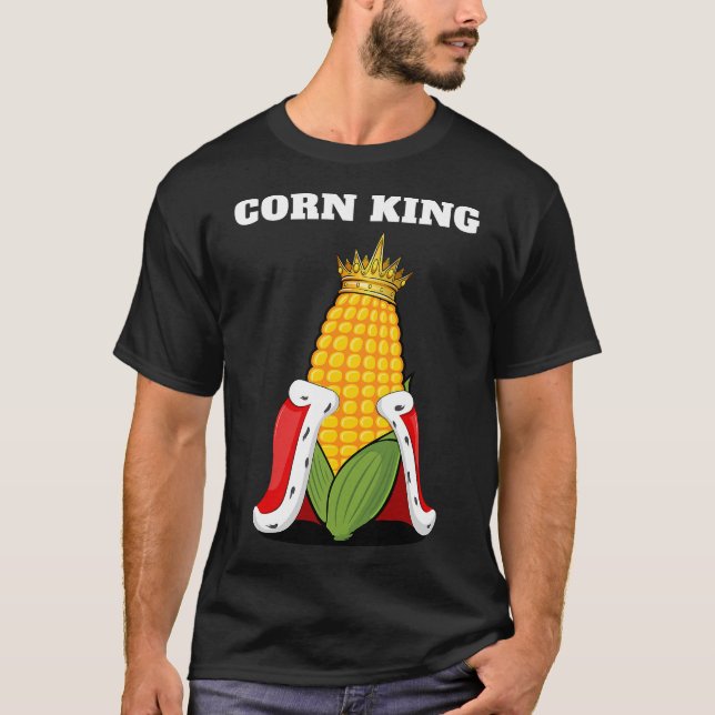 Corn King Mens Corn Lover Shirt Sweetcorn Shirt (Vorderseite)