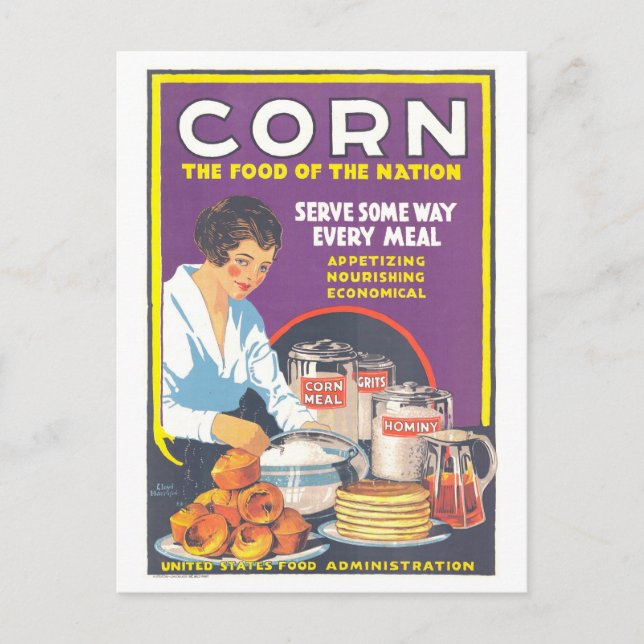 "Corn : La nourriture de la nation" Carte postale  (Devant)