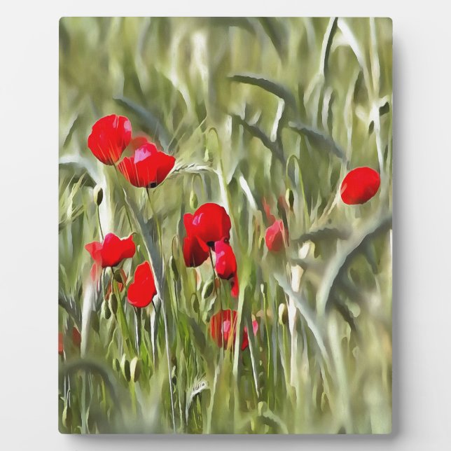 Corn Poppies Fotoplatte (Vorderseite)