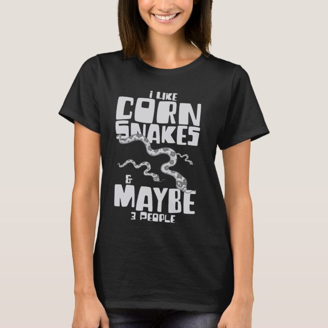 Corn Snake Funny Red Animals Pet T-Shirt (Vorderseite)