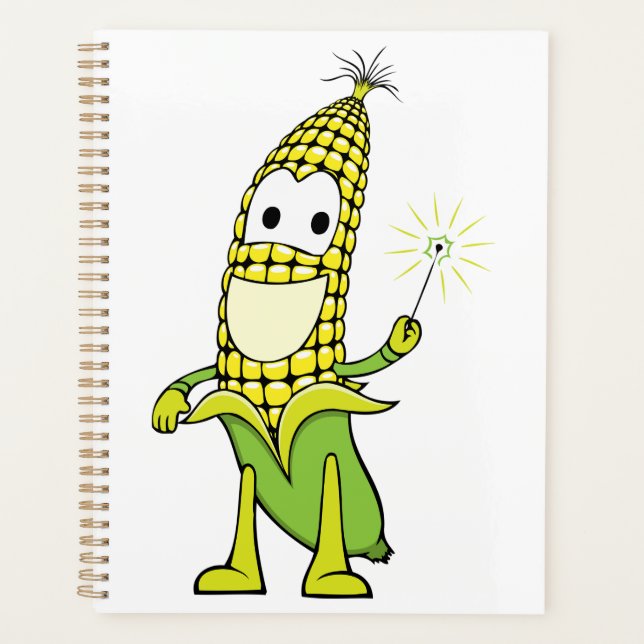 Corn Wizard Character with Magic Wand (Devant)