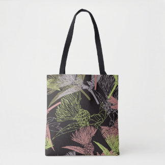 Cornblumen farbiges Muster, Blume, Grün, d Tasche