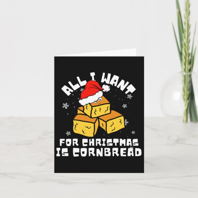 Cornbread Für Weihnachten Cornbread Lover Alles, w Karte (Vorderseite)