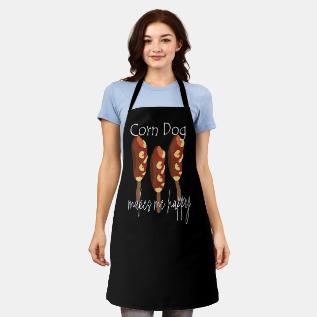 Corndog macht mich glücklich schürze (Getragen)