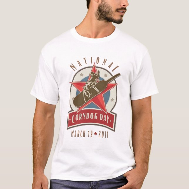 Corndog Tagesrodeo-Logo T-Shirt (Vorderseite)