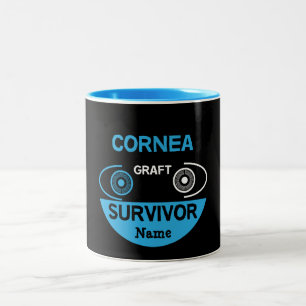 Cornea Graft Corneal Transplantatübersiedlung Zweifarbige Tasse