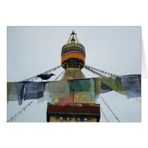 Corneille de Chambre aux prières Bodha Stupa,