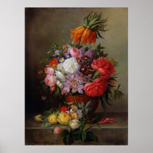 Cornelis Johannes van Hulsteijn Vase mit Blume Poster
