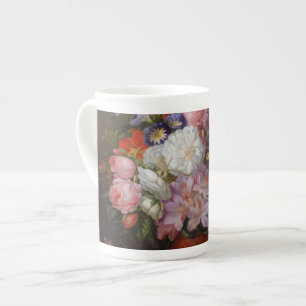 Cornelis Johannes van Hulsteijn Vase mit Blume Prozellantasse