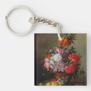 Cornelis Johannes van Hulsteijn Vase mit Blume Schlüsselanhänger