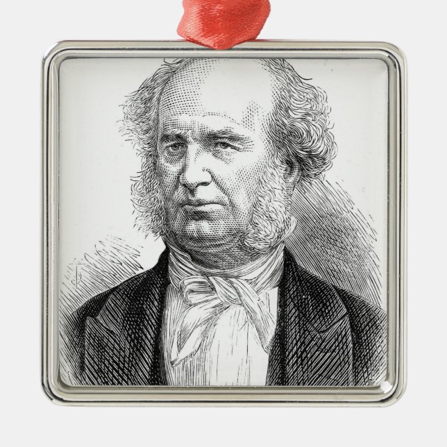 Cornelius Vanderbilt, c.1877 Ornament Aus Metall (Vorne)