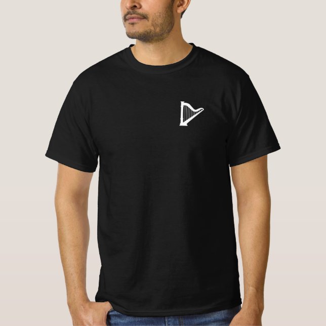 Corner Pocket Irish Harp T-Shirt (Vorderseite)