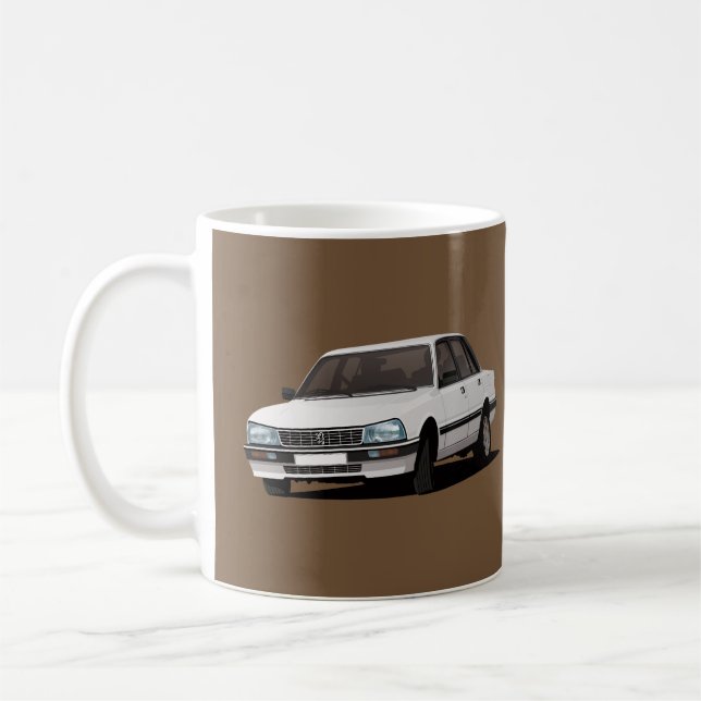 Cornering Pug 505 - weiß x 2 - Kaffeetasse (Links)
