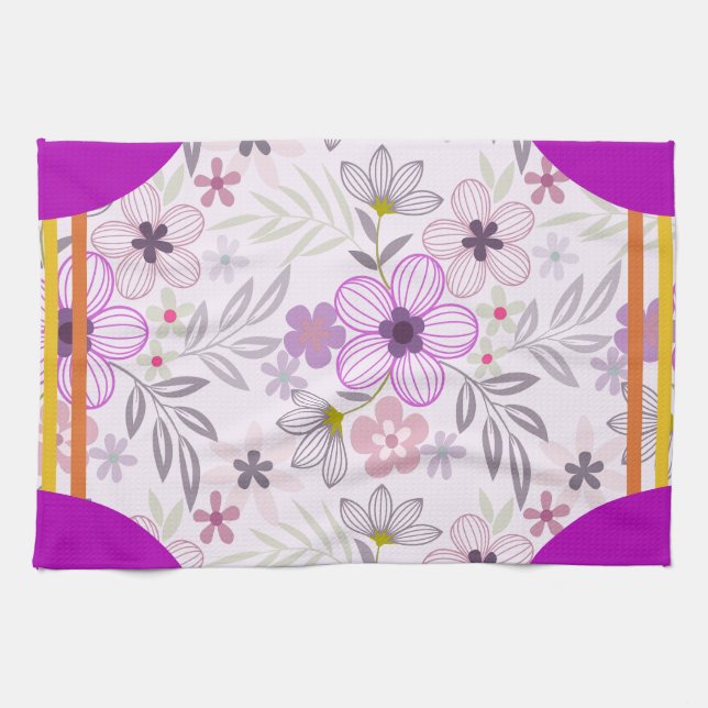Cornerstone Blossom Lavendel Geschirrtuch (Horizontal)