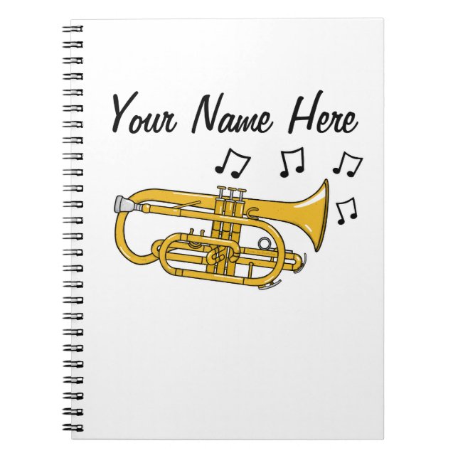 Cornet Brass Musician Music Teacher Custom Notizblock (Vorderseite)