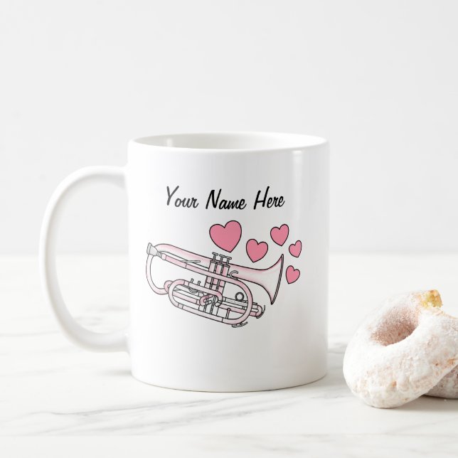 Cornet Custom Wedding Tasse Brass Musiker (Mit Donut)