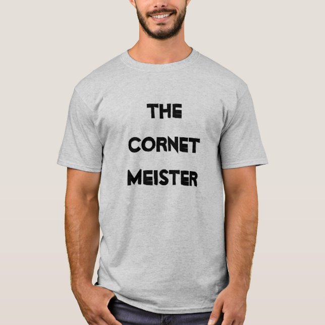 Cornet Meister Shirt Musical Brass Instrument (Vorderseite)