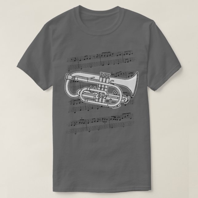 Cornet Player Cornetist Brass Musiker T-Shirt (Design vorne)